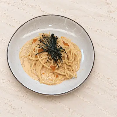 Mentaiko Cream Pasta — สปาเก็ตตี ไข่ปลาเมนไทซอสครีม