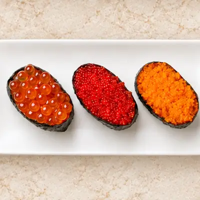 Roe Trio — ไข่ปลาสามชนิด