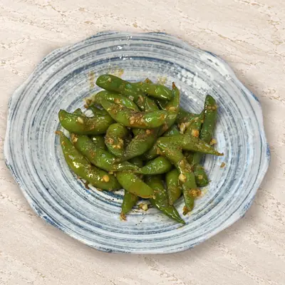 Spicy Edamame — ถั่วแระญี่ปุ่น ซอสเผ็ด