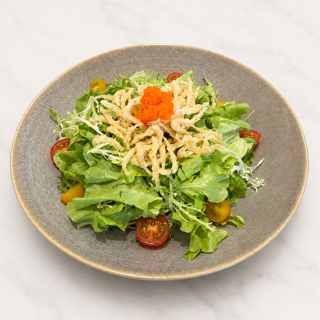 Shirauo Salad house-made dressing Kyuushiro Bangkok